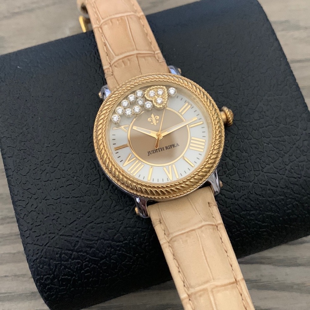 Judith Ripka Odyssey Floating Diamonique Charm Watch